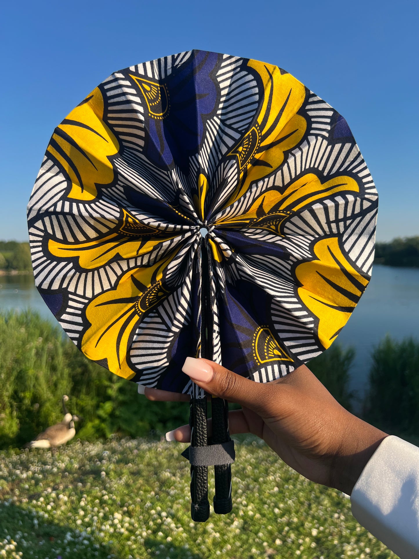 Handmade wax fan