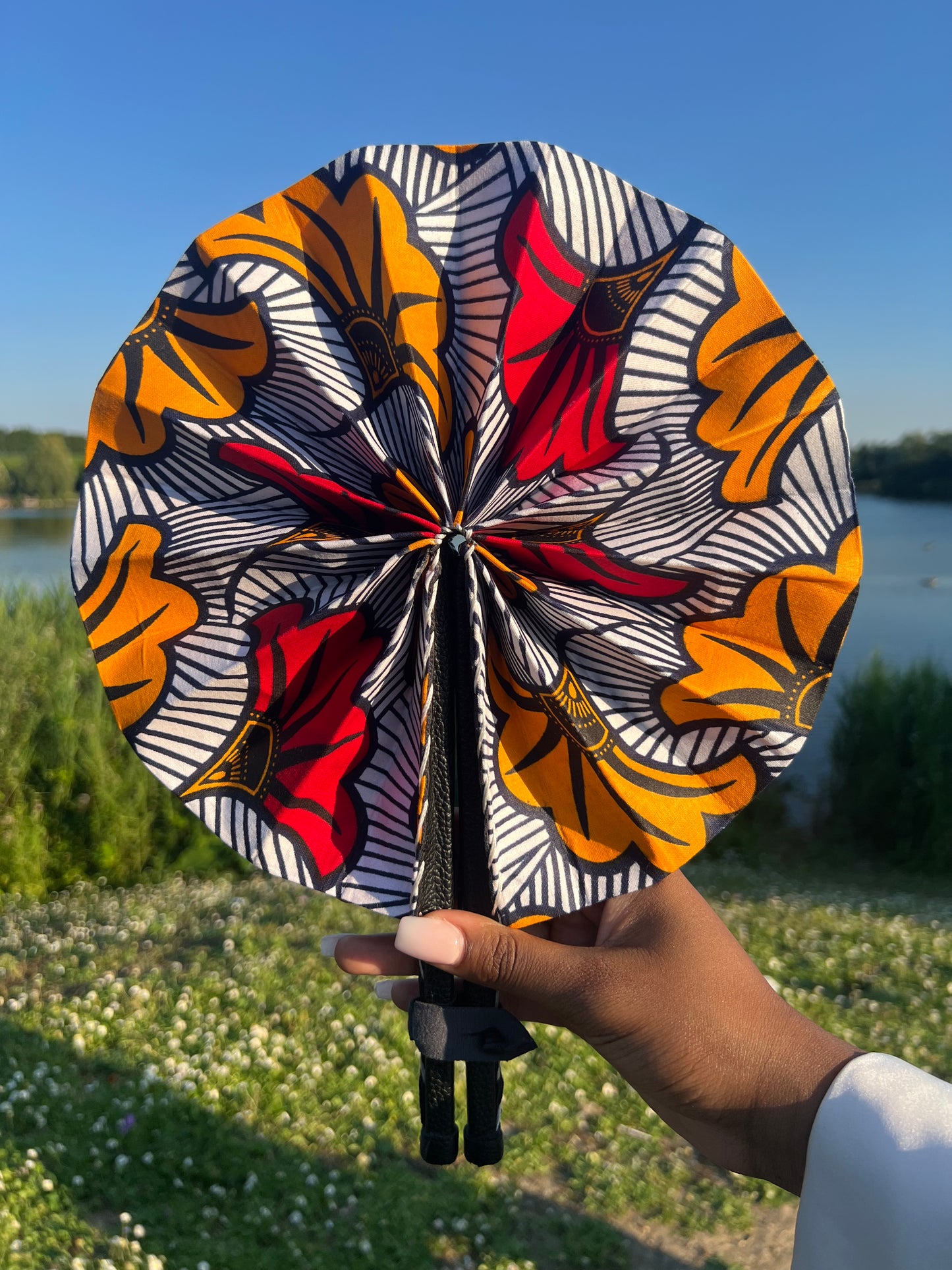 Handmade wax fan