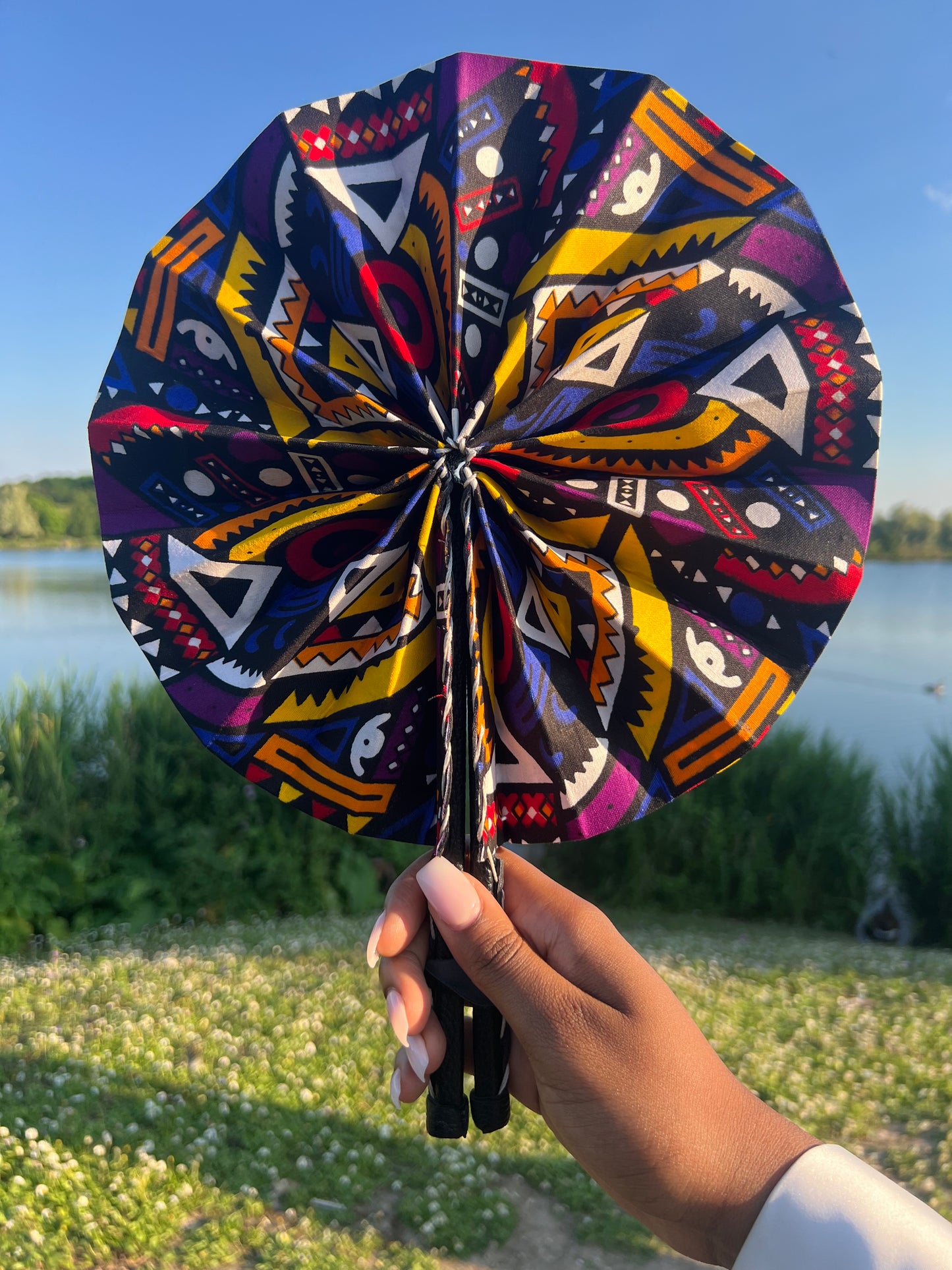 Handmade wax fan