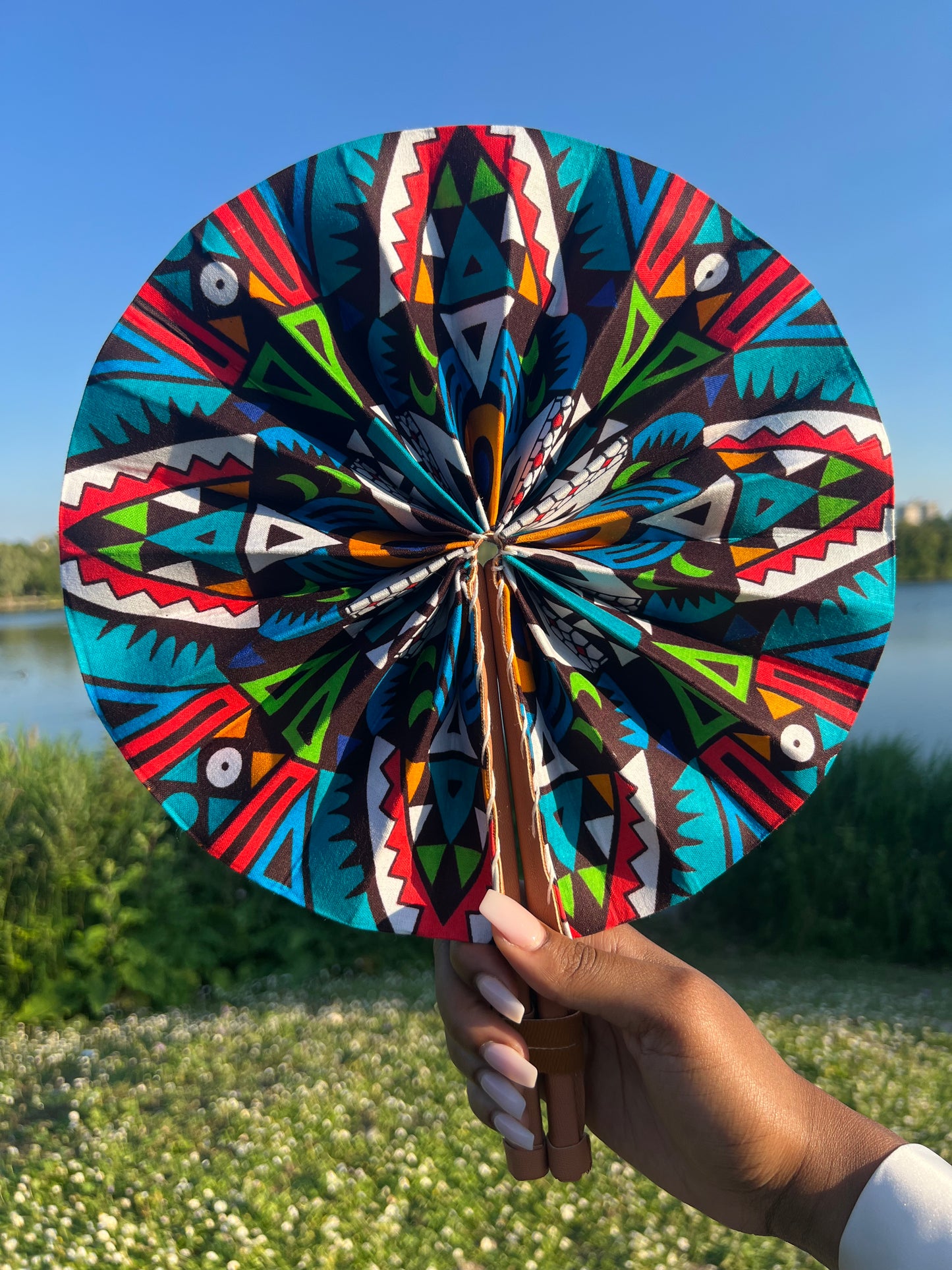 Handmade wax fan