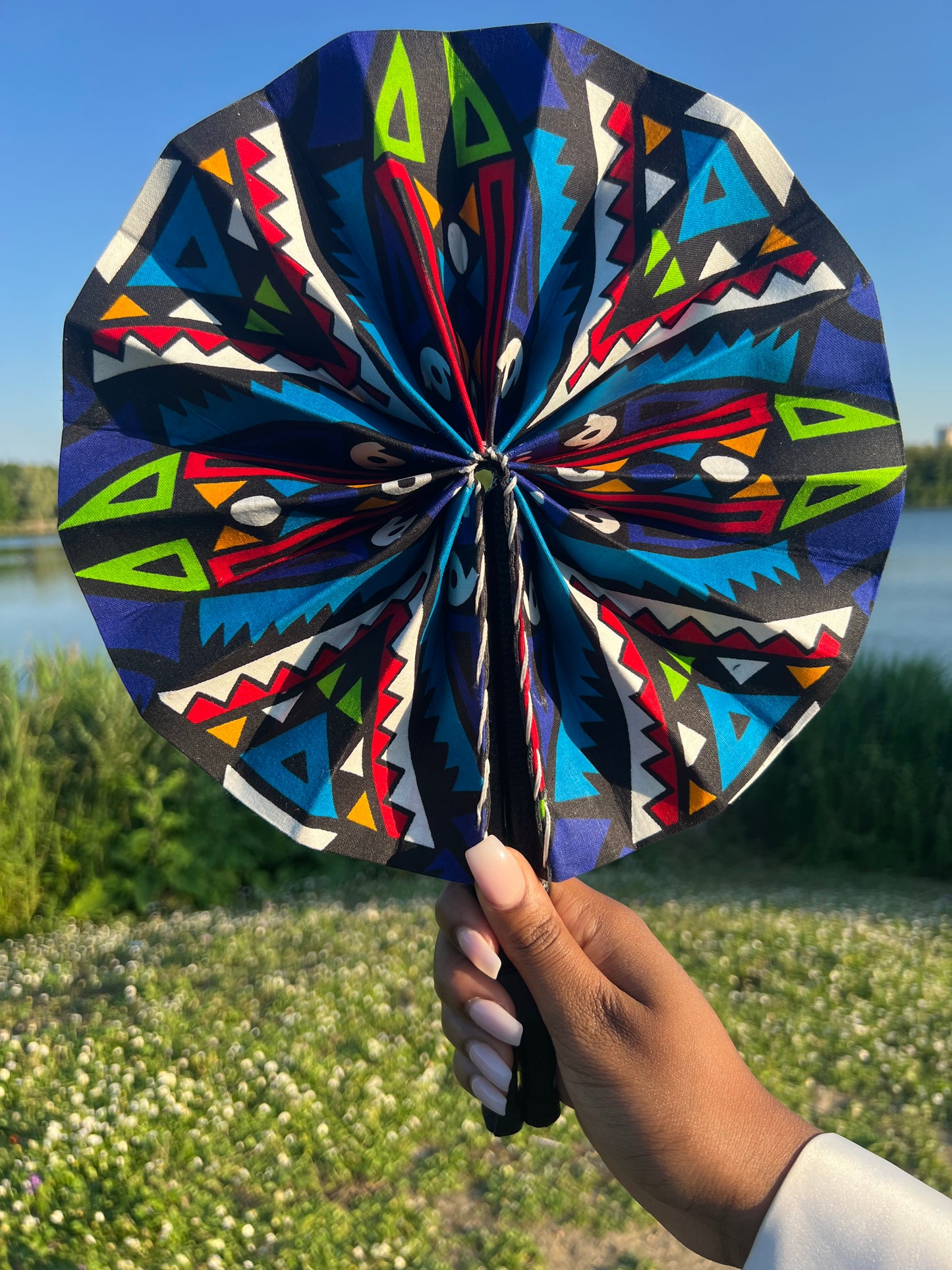 Handmade wax fan